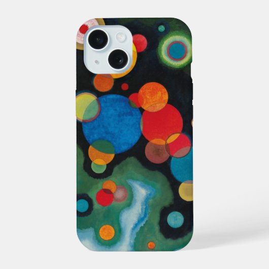 Kandinsky Deepened Impulse Abstracte Oil op Canvas iPhone 15 Case (Achterkant)