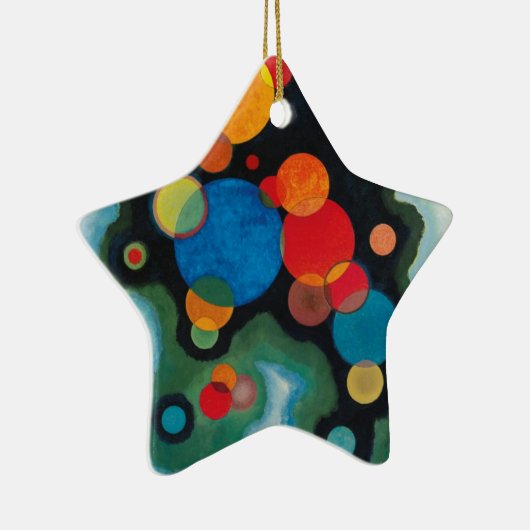 Kandinsky Deepened Impulse Abstracte Oil op Canvas Keramisch Ornament (Rechts)