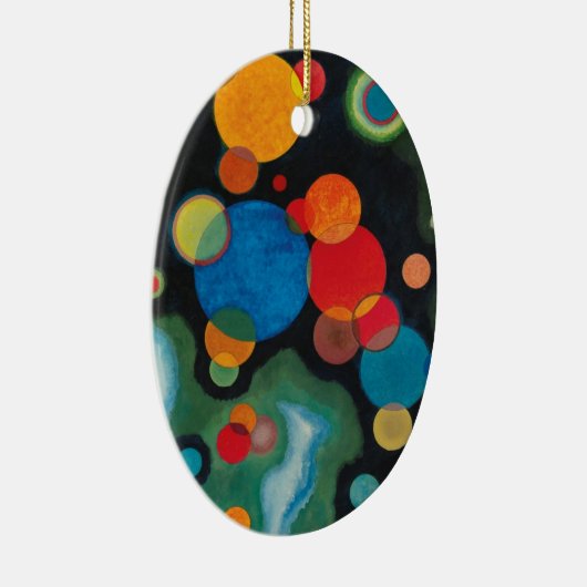 Kandinsky Deepened Impulse Abstracte Oil op Canvas Keramisch Ornament (Rechts)