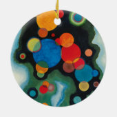 Kandinsky Deepened Impulse Abstracte Oil op Canvas Keramisch Ornament (Achterkant)