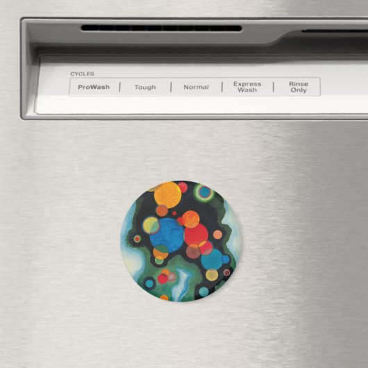 Kandinsky Deepened Impulse Abstracte Oil op Canvas Magneet (Insitu (Vaatwasser))