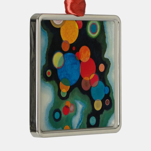 Kandinsky Deepened Impulse Abstracte Oil op Canvas Metalen Ornament (Rechts)