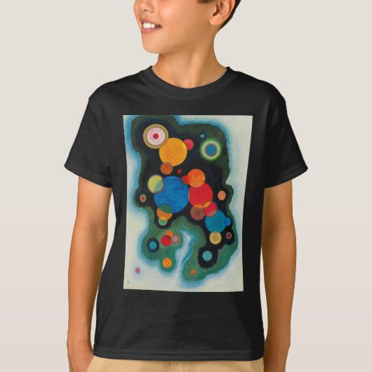 Kandinsky Deepened Impulse Abstracte Oil op Canvas T-shirt (Voorkant)