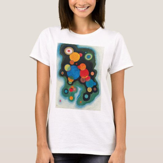Kandinsky Deepened Impulse Abstracte Oil op Canvas T-shirt (Voorkant)