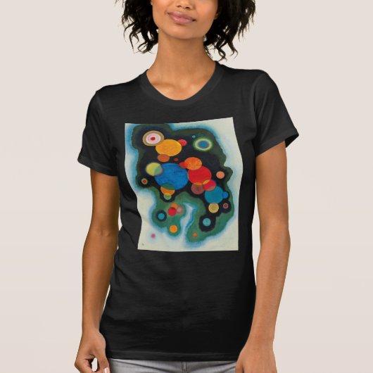 Kandinsky Deepened Impulse Abstracte Oil op Canvas T-shirt (Voorkant)
