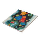 Kandinsky Deepened Impulse Abstracte Oil op Canvas Tegeltje (Zijkant)