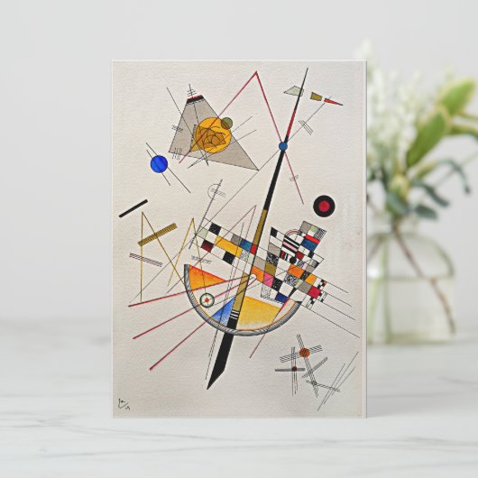 Kandinsky - Delicate spanning Kaart (Staand voorkant)
