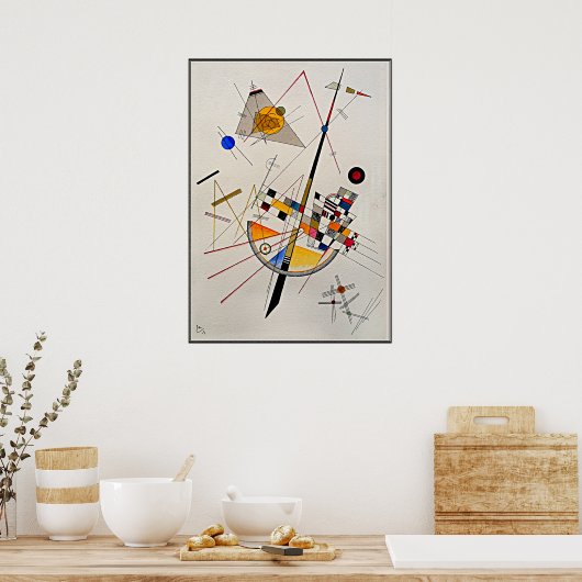 Kandinsky - Delicate Tension, abstracte kunst Poster (Keuken)