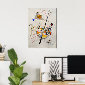Kandinsky - Delicate Tension, abstracte kunst Poster (Thuiskantoor)