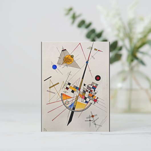 Kandinsky - Delicate Tension Briefkaart (Staand voorkant)