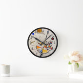 Kandinsky - Delicate Tension Ronde Klok (Huis)