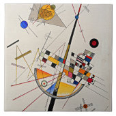Kandinsky - Delicate Tension, Tegeltje (Voorkant)