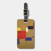 Kandinsky Dertien rechthoeken Abstract schilderen Bagagelabel (Voorkant verticaal)