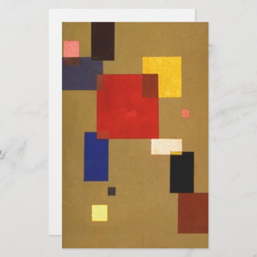Kandinsky Dertien rechthoeken Abstract schilderen Briefpapier (Voorkant / Achterkant)
