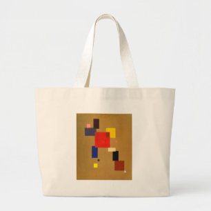 Kandinsky Dertien rechthoeken Abstract schilderen Grote Tote Bag