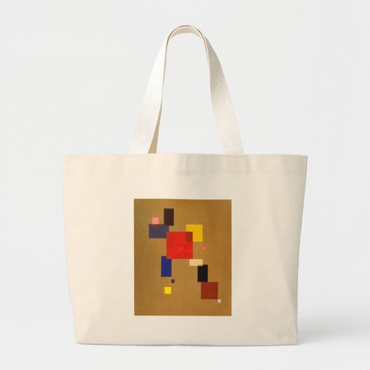 Kandinsky Dertien rechthoeken Abstract schilderen Grote Tote Bag (Voorkant)