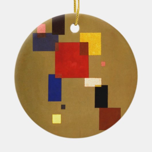 Kandinsky Dertien rechthoeken Abstract schilderen Keramisch Ornament (Voorkant)