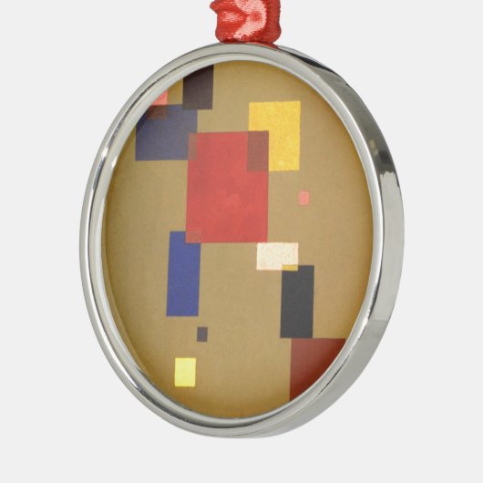 Kandinsky Dertien rechthoeken Abstract schilderen Metalen Ornament (Links)