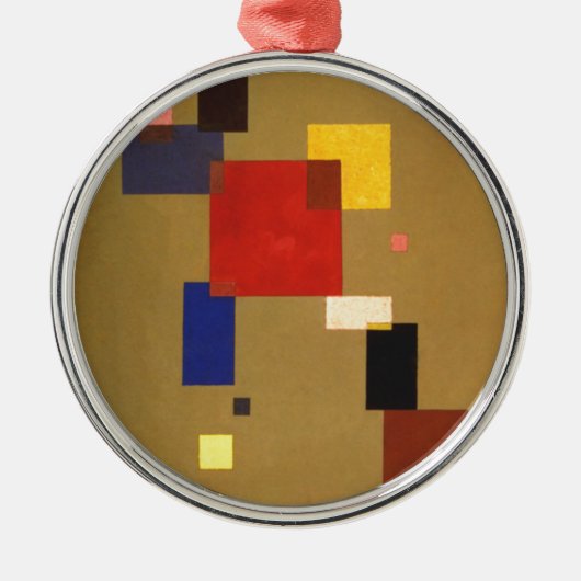 Kandinsky Dertien rechthoeken Abstract schilderen Metalen Ornament (Voorkant)