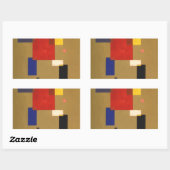 Kandinsky Dertien rechthoeken Abstract schilderen Rechthoekige Sticker (Vel)
