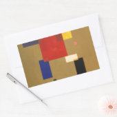 Kandinsky Dertien rechthoeken Abstract schilderen Rechthoekige Sticker (Envelop)
