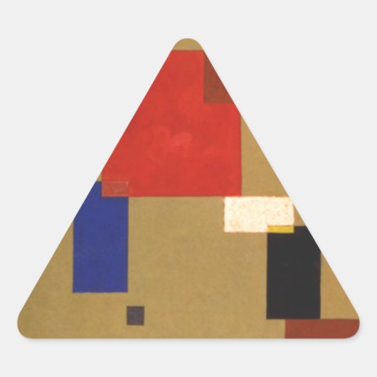 Kandinsky Dertien rechthoeken Abstract schilderen Sticker (Voorkant)