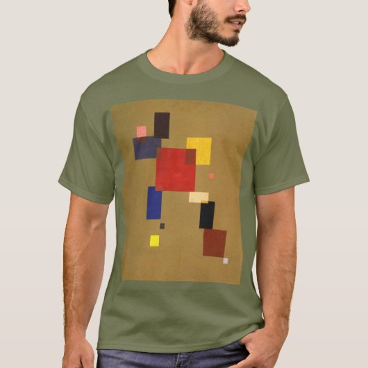 Kandinsky Dertien rechthoeken Abstract schilderen T-shirt (Voorkant)