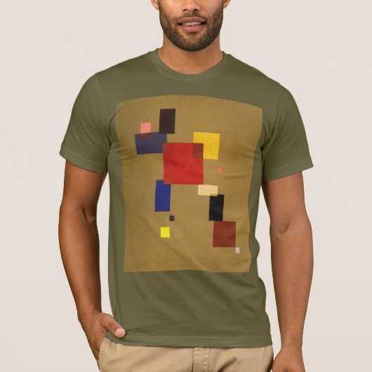 Kandinsky Dertien rechthoeken Abstract schilderen T-shirt (Voorkant)