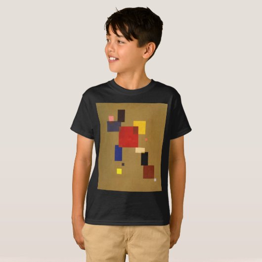 Kandinsky Dertien rechthoeken Abstract schilderen T-shirt (Voorkant volledig)