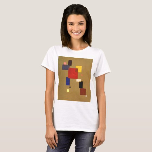Kandinsky Dertien rechthoeken Abstract schilderen T-shirt (Voorkant volledig)
