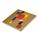 Kandinsky Dertien rechthoeken Abstract schilderen Tegeltje (Zijkant)