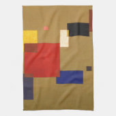 Kandinsky Dertien rechthoeken Abstract schilderen Theedoek (Verticaal)