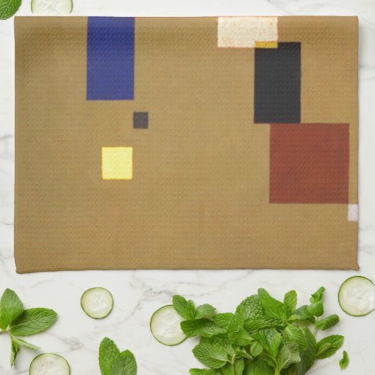 Kandinsky Dertien rechthoeken Abstract schilderen Theedoek (Gevouwen)