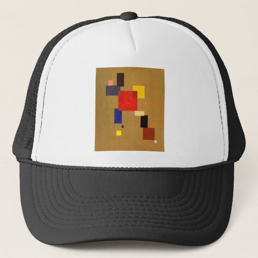 Kandinsky Dertien rechthoeken Abstract schilderen Trucker Pet (Voorkant)