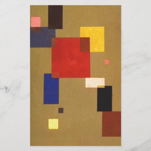 Kandinsky Dertien Rechthoeken Abstract Schilderij Briefpapier (Voorkant)