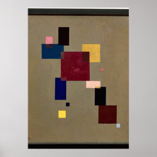 Kandinsky - Dertien rechthoeken Poster