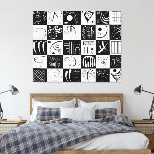 KANDINSKY - DERTIG (Dreißig - Trente) - 1937 - Canvas Afdruk (Insitu (Slaapkamer))