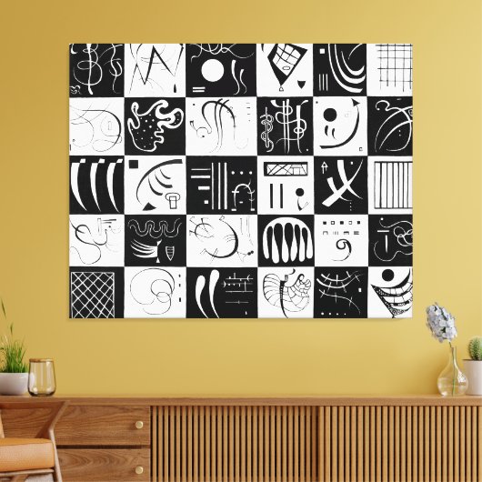 KANDINSKY - DERTIG (Dreißig - Trente) - 1937 - Canvas Afdruk (Insitu (Woonkamer))