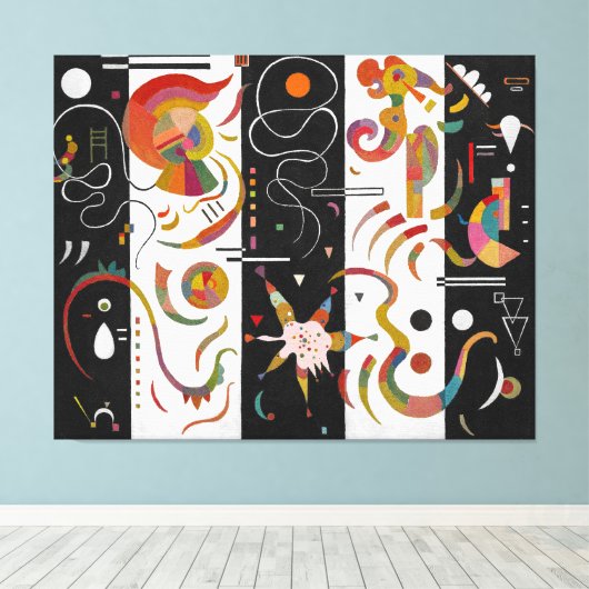 KANDINSKY - DERTIG (Dreißig - Trente) - 1937 - Canvas Afdruk (Insitu (Houten vloer))