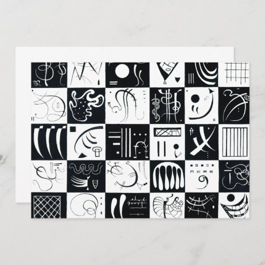 Kandinsky Dertig uitnodigingen (Voorkant / Achterkant)