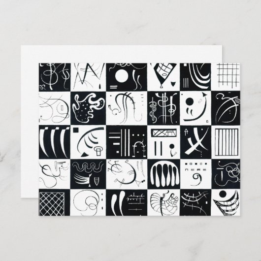 Kandinsky Derty Briefkaart (Voorkant / Achterkant)