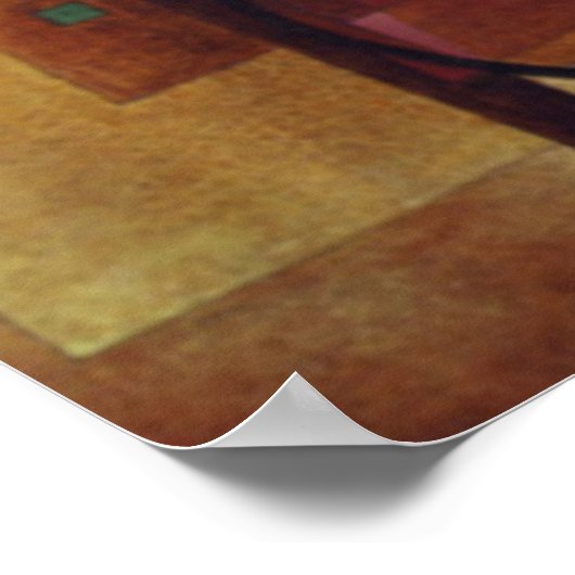 Kandinsky Development in Brown Abstract Artwork Poster (Hoek)