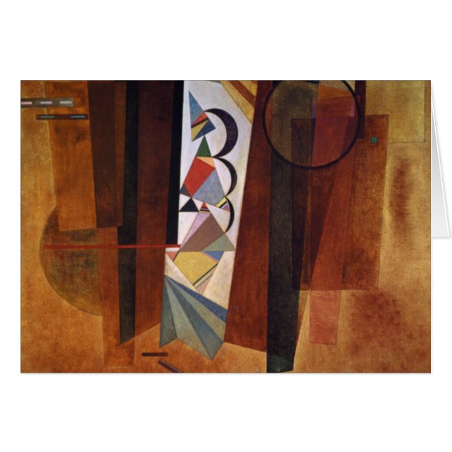 Kandinsky Development in Brown Abstract Painting (Voorkant Horizontaal)
