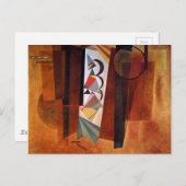 Kandinsky Development in Brown Abstract Painting Briefkaart (Voorkant / Achterkant)