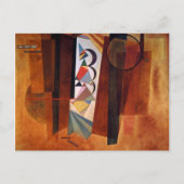 Kandinsky Development in Brown Abstract Painting Briefkaart (Voorkant)