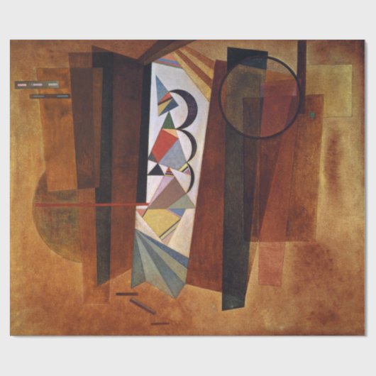 Kandinsky Development in Brown Abstract Painting Cadeaupapier (Vlak)