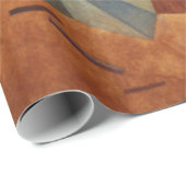 Kandinsky Development in Brown Abstract Painting Cadeaupapier (Rol Hoek)