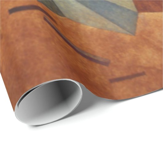 Kandinsky Development in Brown Abstract Painting Cadeaupapier (Rol Hoek)