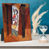 Kandinsky Development in Brown Abstract Painting Fotoplaat (Zijkant)