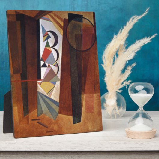 Kandinsky Development in Brown Abstract Painting Fotoplaat (Zijkant)